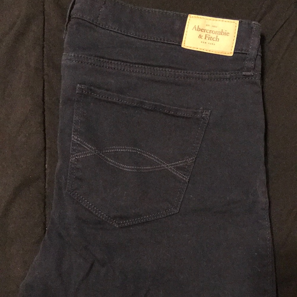 Abercrombie and Fitch dark blue jeggings